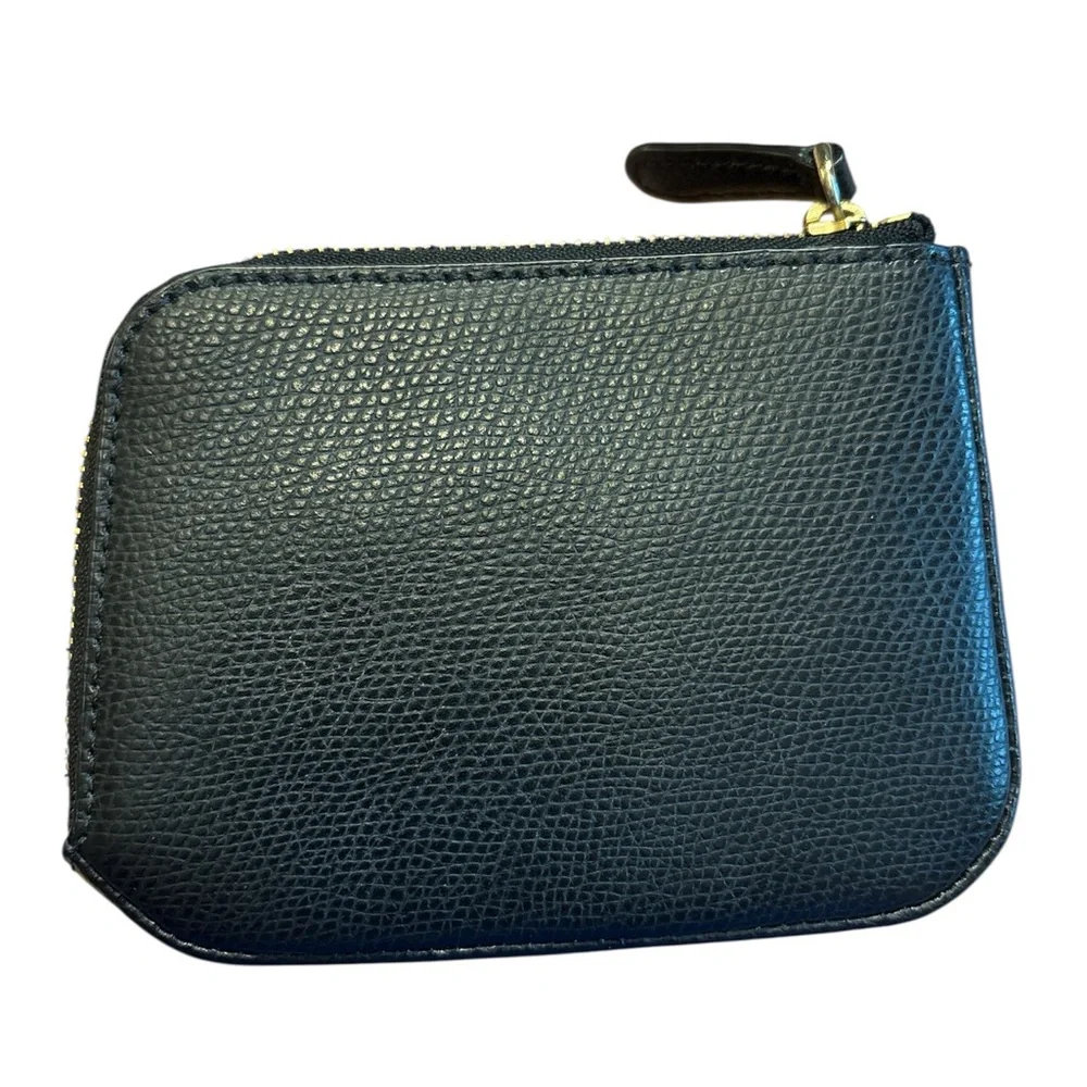 Vera Bradley Black Leather Wallet Card Case